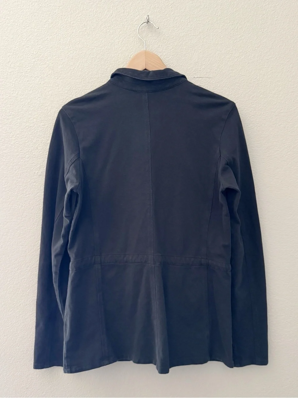 James Perse 100% Cotton Field Utility Military Jacket Large Washed Black Casual - Picture 2 of 9